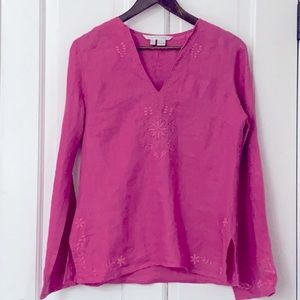 Pink Linen Tunic